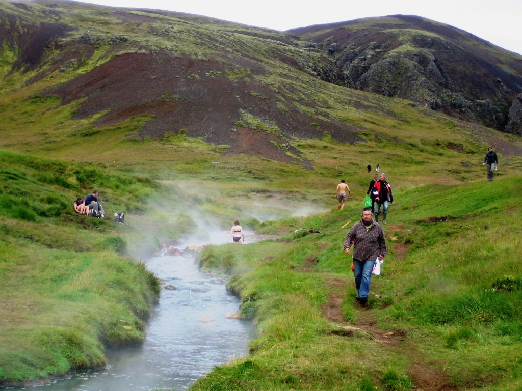 Reykjadalur Hot River and Bathing Pools